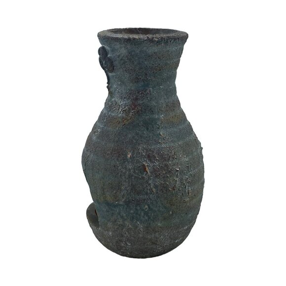 Dragonfly Tabletop Mini Chiminea Handmade Hand Painted Ceramic Tealight Holder - Picture 8 of 13